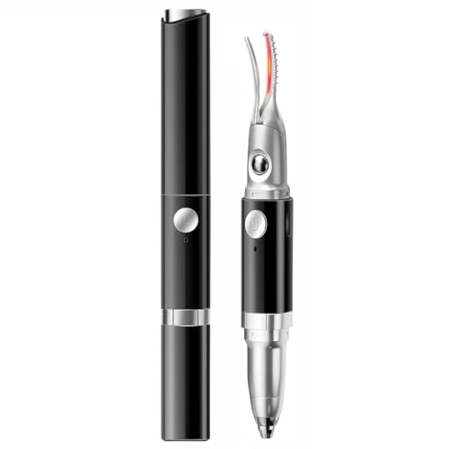 MAYCREATE® 2 in 1 Heated Eyelash Curlers and Eyebrow Trimmer, Electric Eyelash Curler with 2 Temperature Modes Anti-Burn USB Rechargeable Heated Eyelash Curler, Ideal Gift for Women MAYCREATE® 2 in 1 Heated Eyelash Curlers and Eyebrow Trimmer, Electric Eyelash Curler with 2 Temperature Modes Anti-Burn USB Rechargeable Heated Eyelash Curler, Ideal Gift for Women